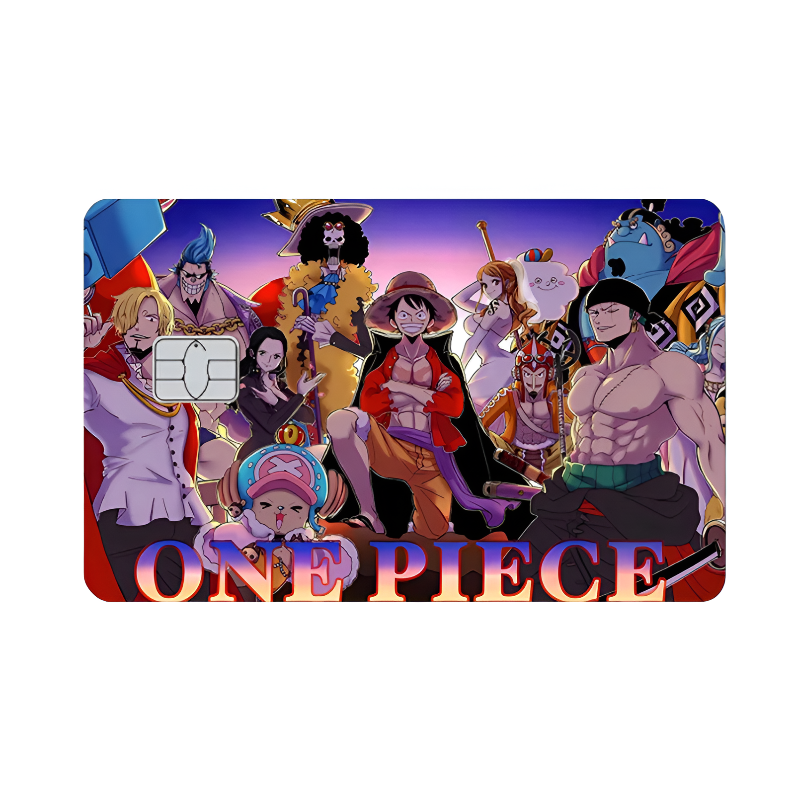 Stickers One Piece Carte Bancaire Équipage du Chapeau de Paille