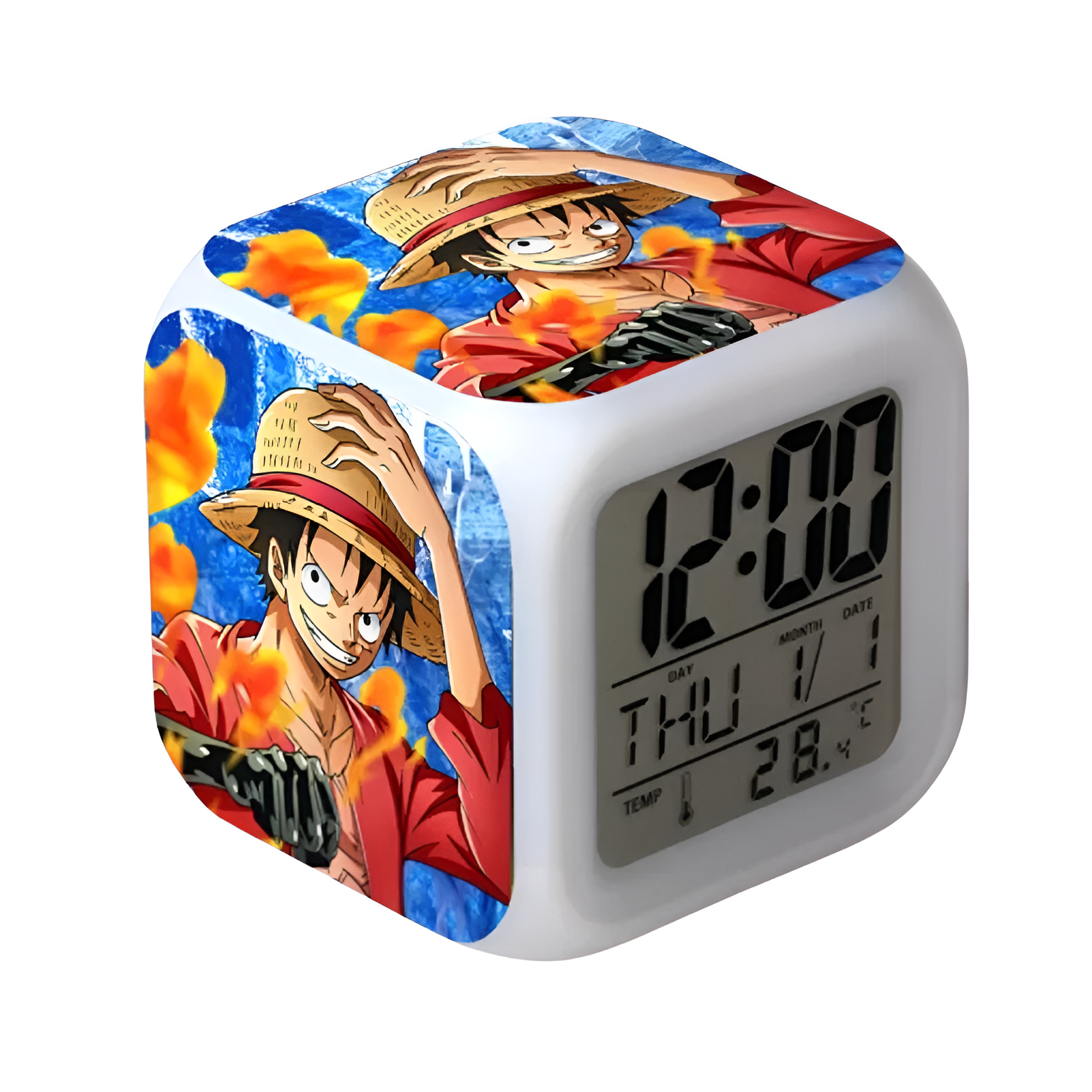 Reveil One Piece Luffy Chapeau de Paille