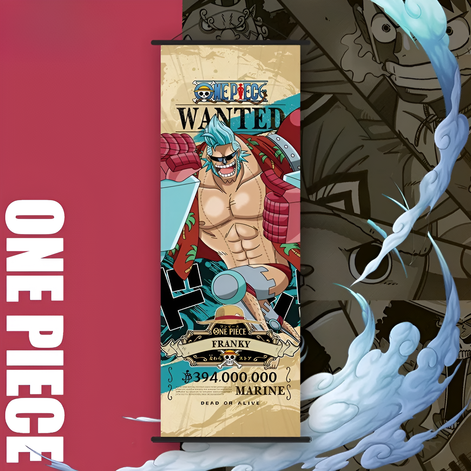 Poster déroulant One Piece Franky