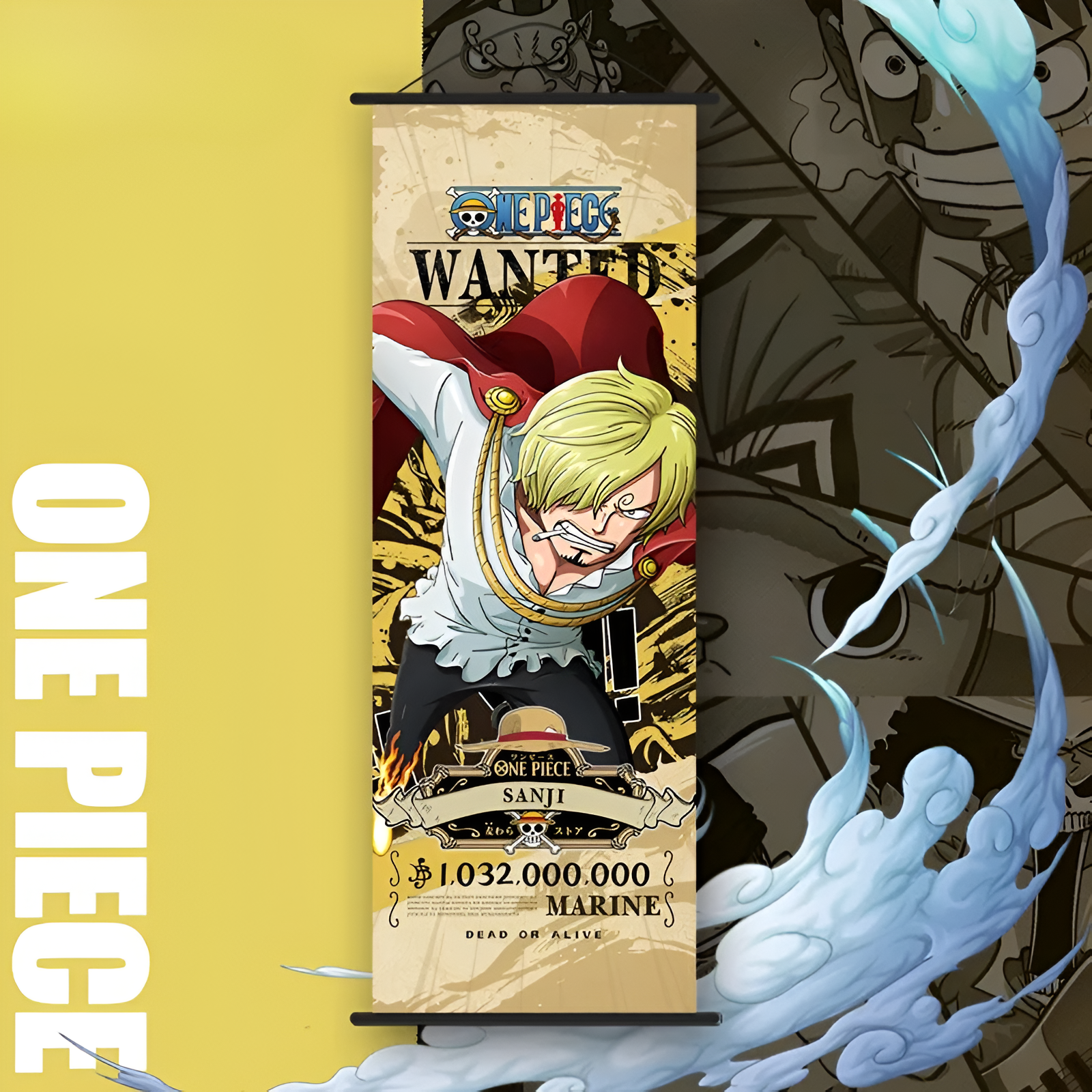 Poster déroulant One Piece Sanji