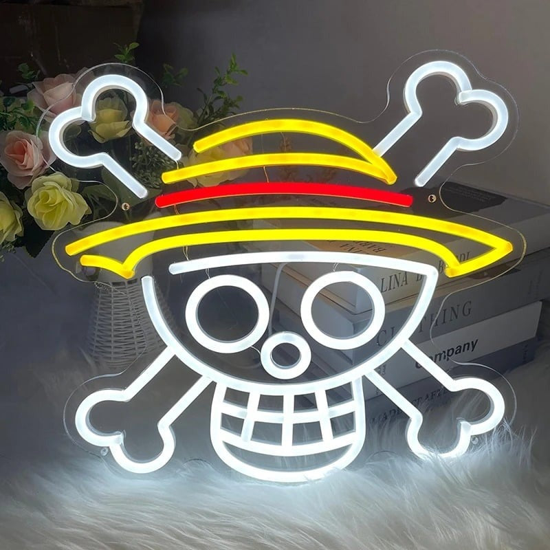 Néon One Piece Jolly Roger